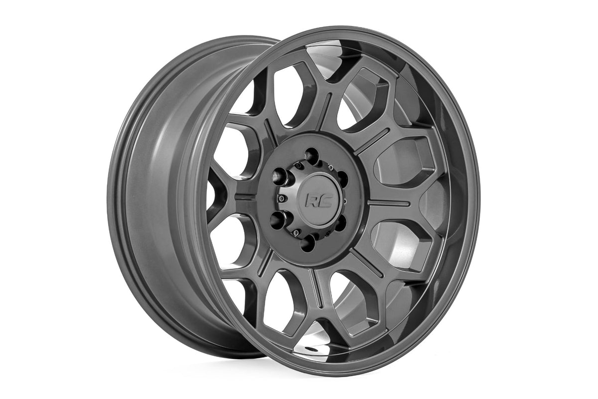 77 Series Wheel One-Piece Gunmetal Gray 20x10 Rough Country
