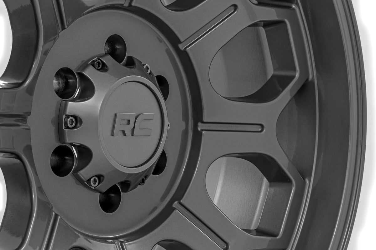 77 Series Wheel One-Piece Gunmetal Gray 20x10 Rough Country