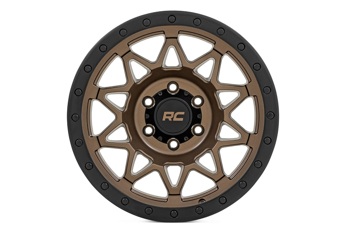 78 Series Wheel Simulated Beadlock Bronze/Black 17x8.5 Rough Country