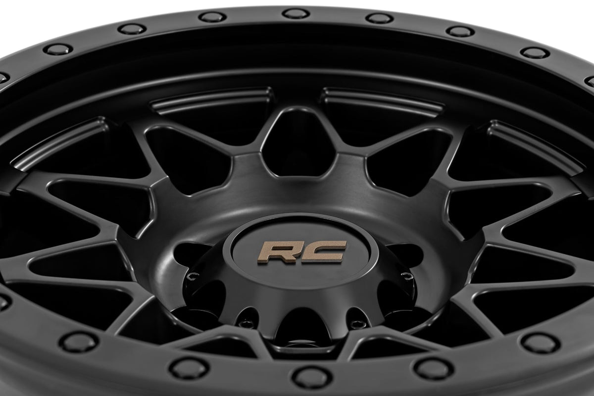 78 Series Wheel Simulated Beadlock Black 17x8.5 Rough Country
