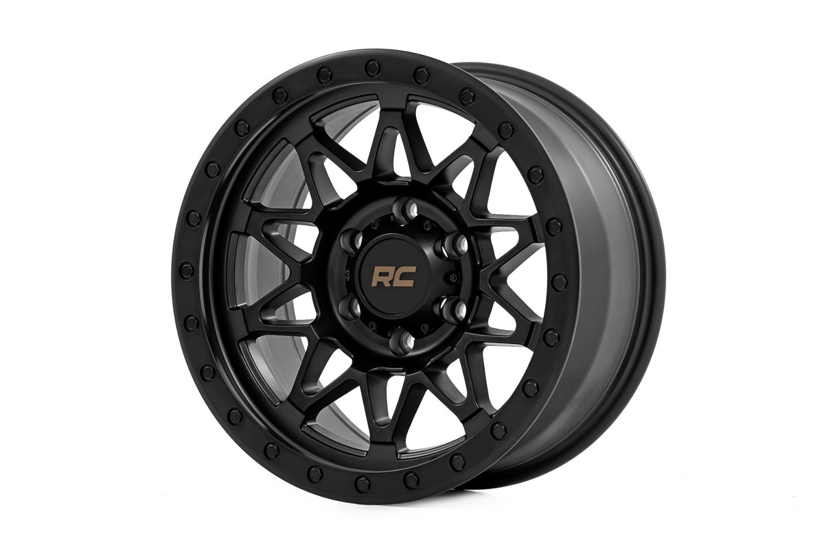 78 Series Wheel Simulated Beadlock Black 18x9 Rough Country