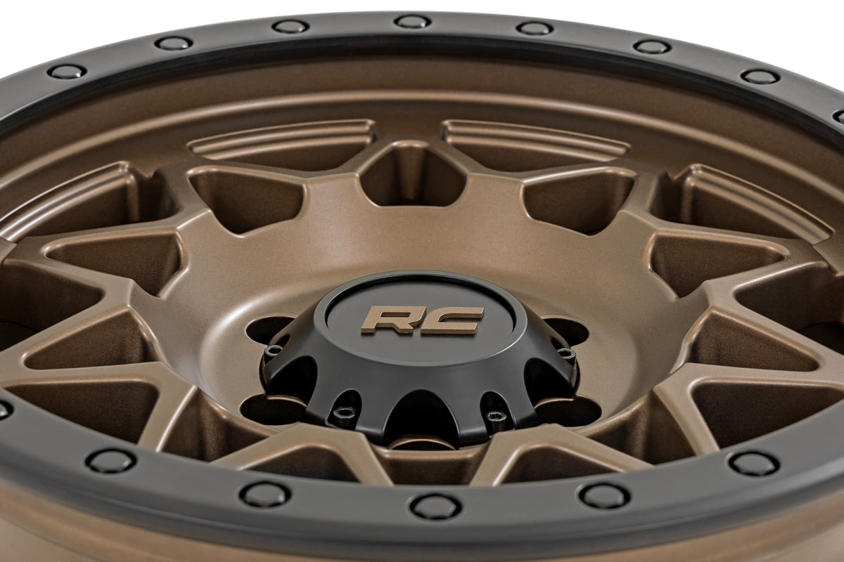 78 Series Wheel Simulated Beadlock Bronze/Black 18x9 Rough Country