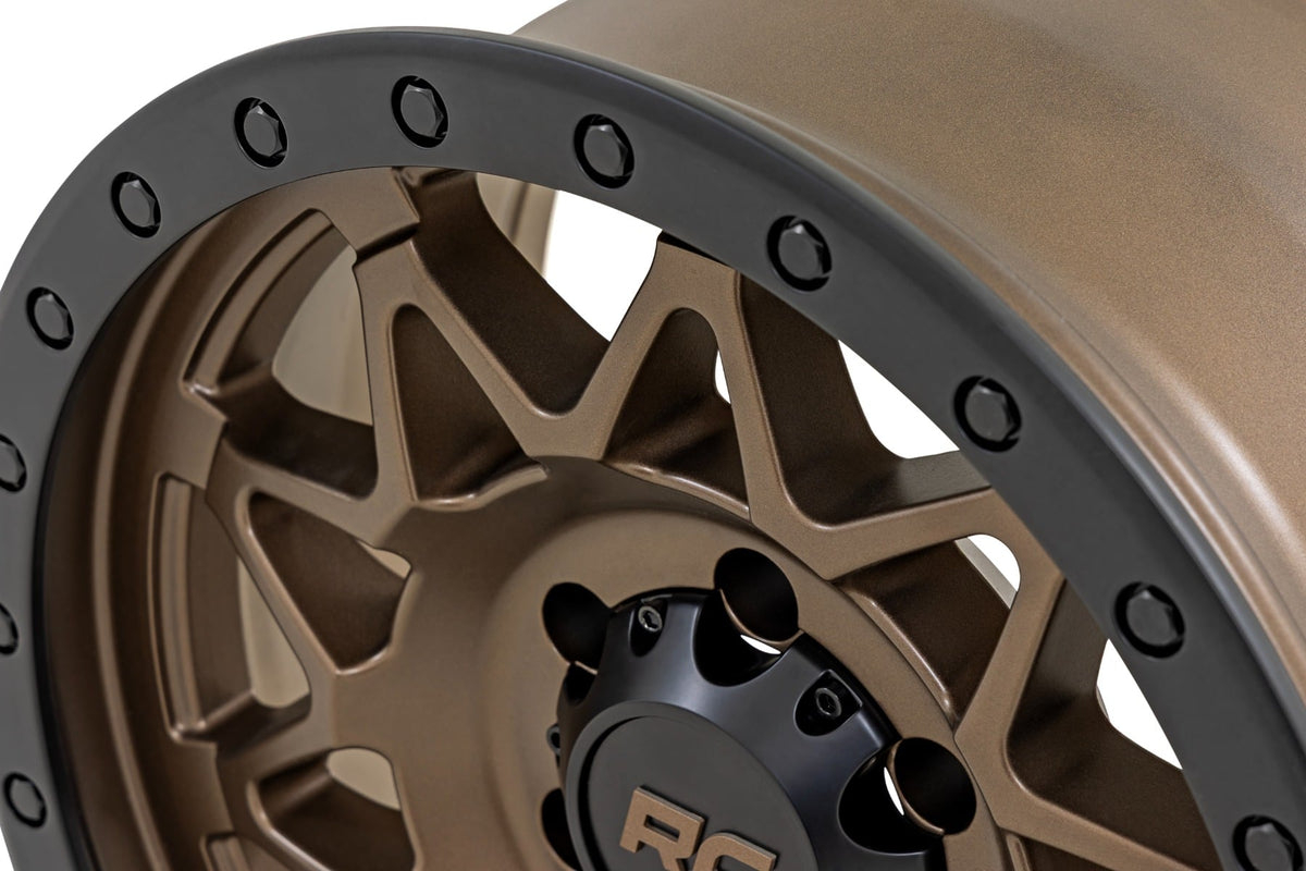 78 Series Wheel Simulated Beadlock Bronze/Black 18x9 Rough Country