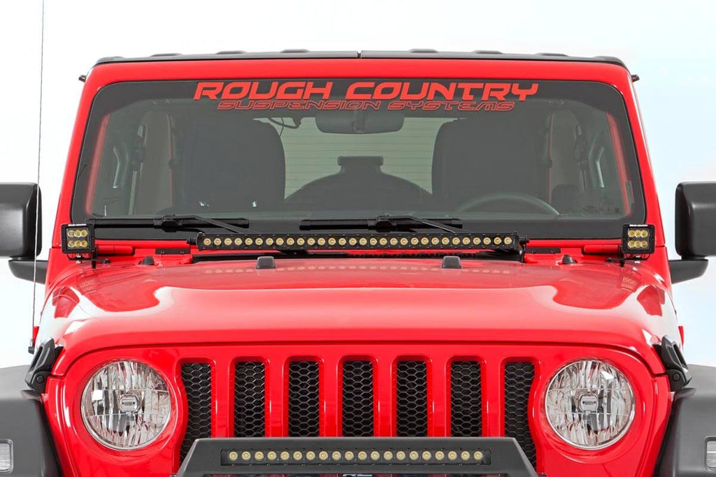 LED Hood Kit 30 Inch Spectrum Series Jeep Gladiator JT/Wrangler JL (18-26) Rough Country