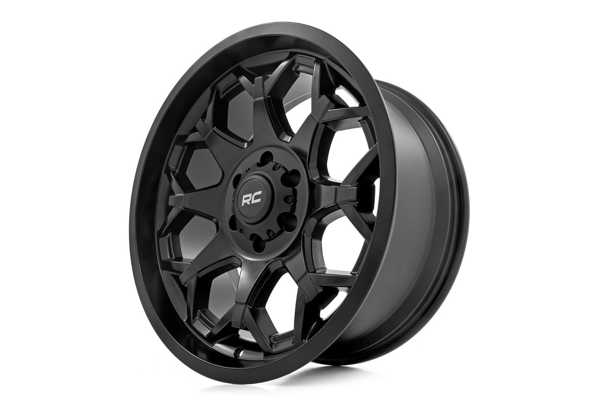 80 Series Wheel One-Piece Semi Gloss Black 20x9 Rough Country