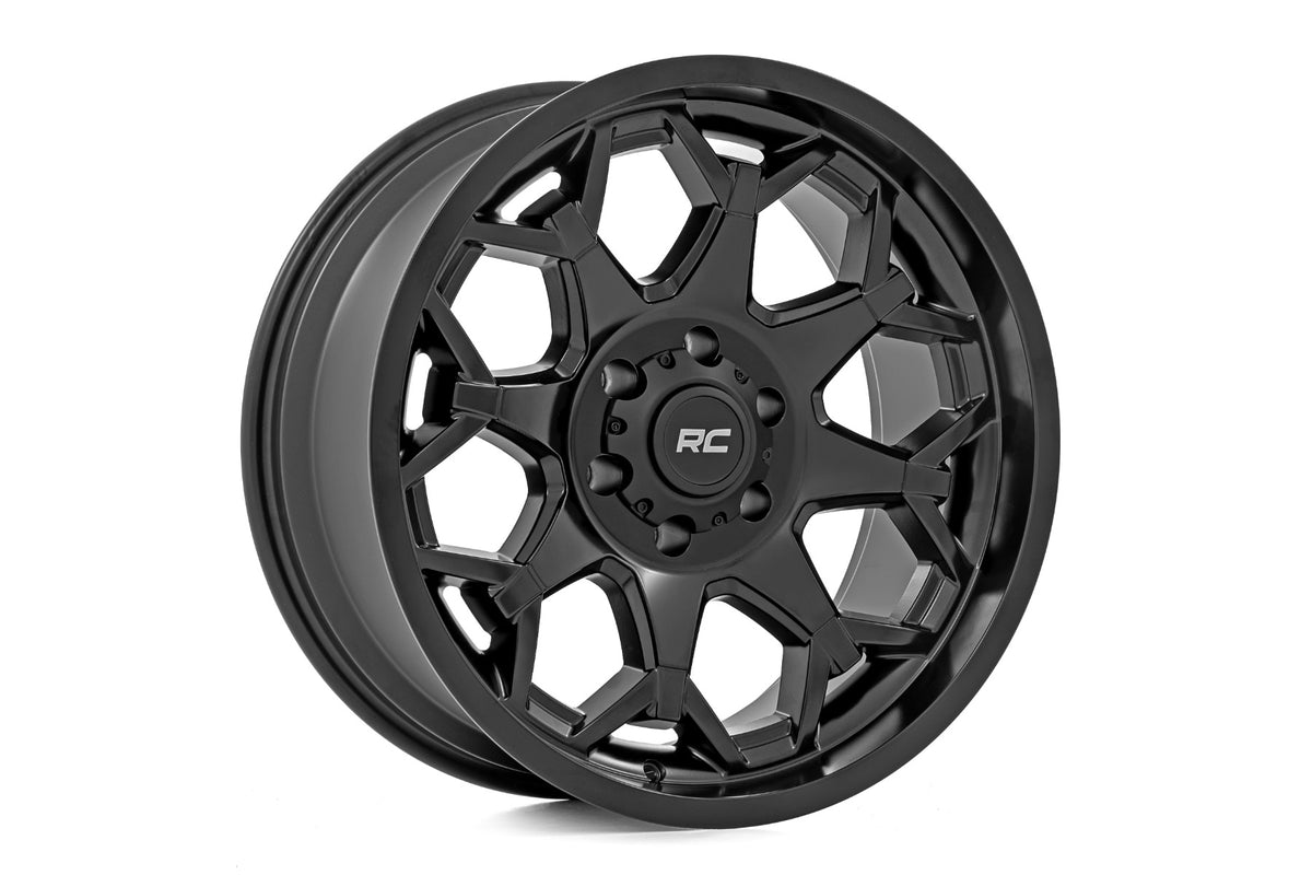 80 Series Wheel One-Piece Semi Gloss Black 20x9 Rough Country