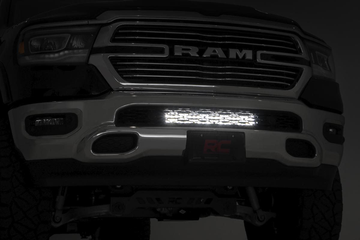LED Light Kit Bumper Mount 20 Inch Spectrum Dual Row Ram 1500 (19-24) Rough Country
