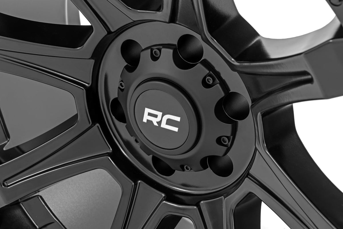 81 Series Wheel One-Piece Semi Gloss Black 20x9 Rough Country