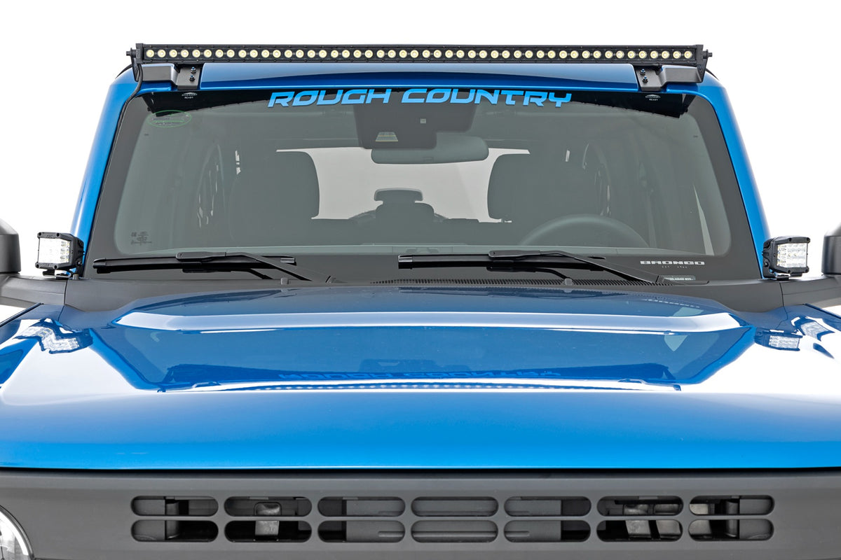LED Light Kit Ditch Mount 2 Inch Spectrum Pair Spot Pattern Ford Bronco (21-25) Rough Country