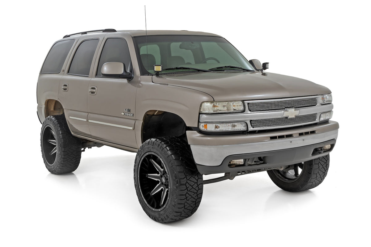 LED Light Kit Ditch Mount 2 Inch Black Pair Spot Chevy Silverado 1500 (99-06)/Tahoe (00-06) Rough Country