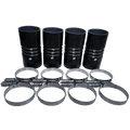 S&B 4"x 8" Intercooler Boot Kit with Clamps (Set of 4)