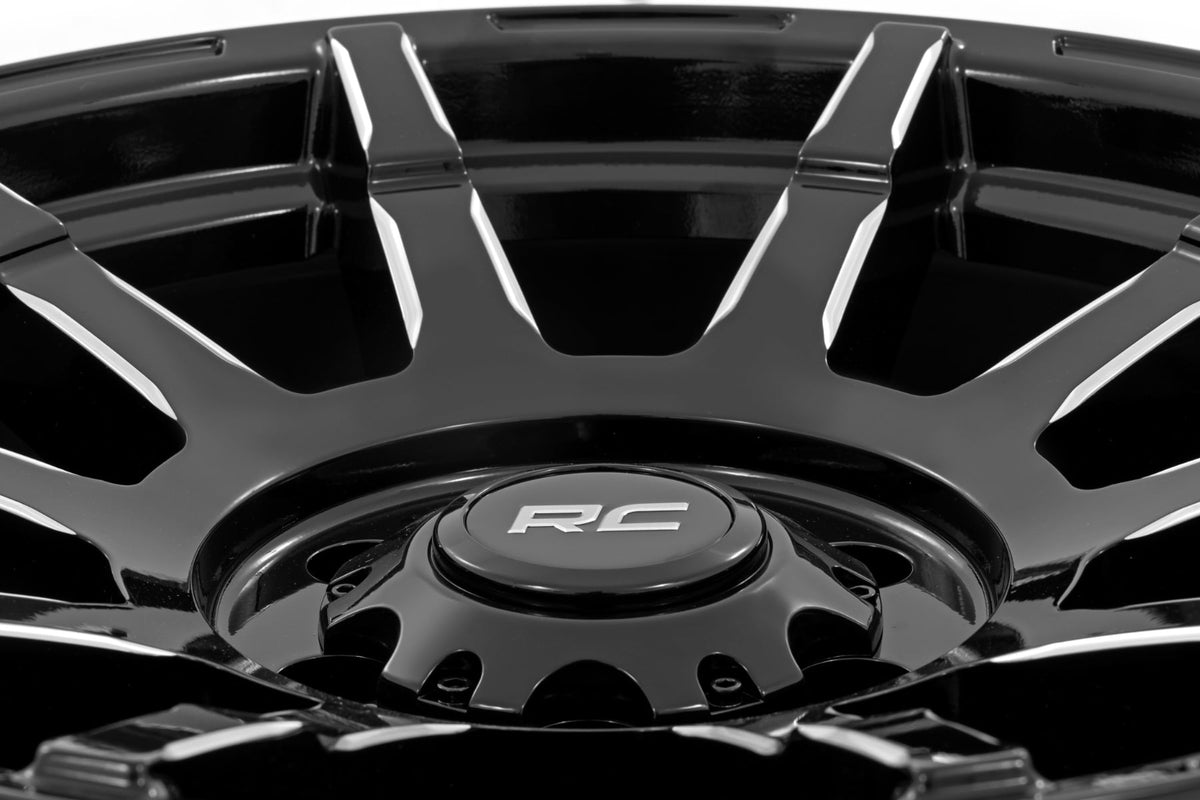 83 Series Wheel One-Piece Gloss Black 17x9 Rough Country