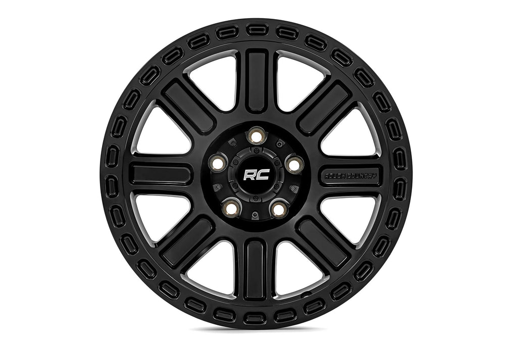 84 Series Wheel One-Piece Gloss Black 15x8 Rough Country