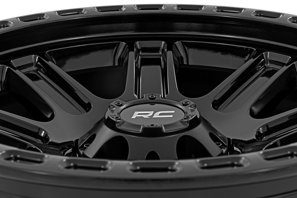 84 Series Wheel One-Piece Gloss Black 15x8 Rough Country