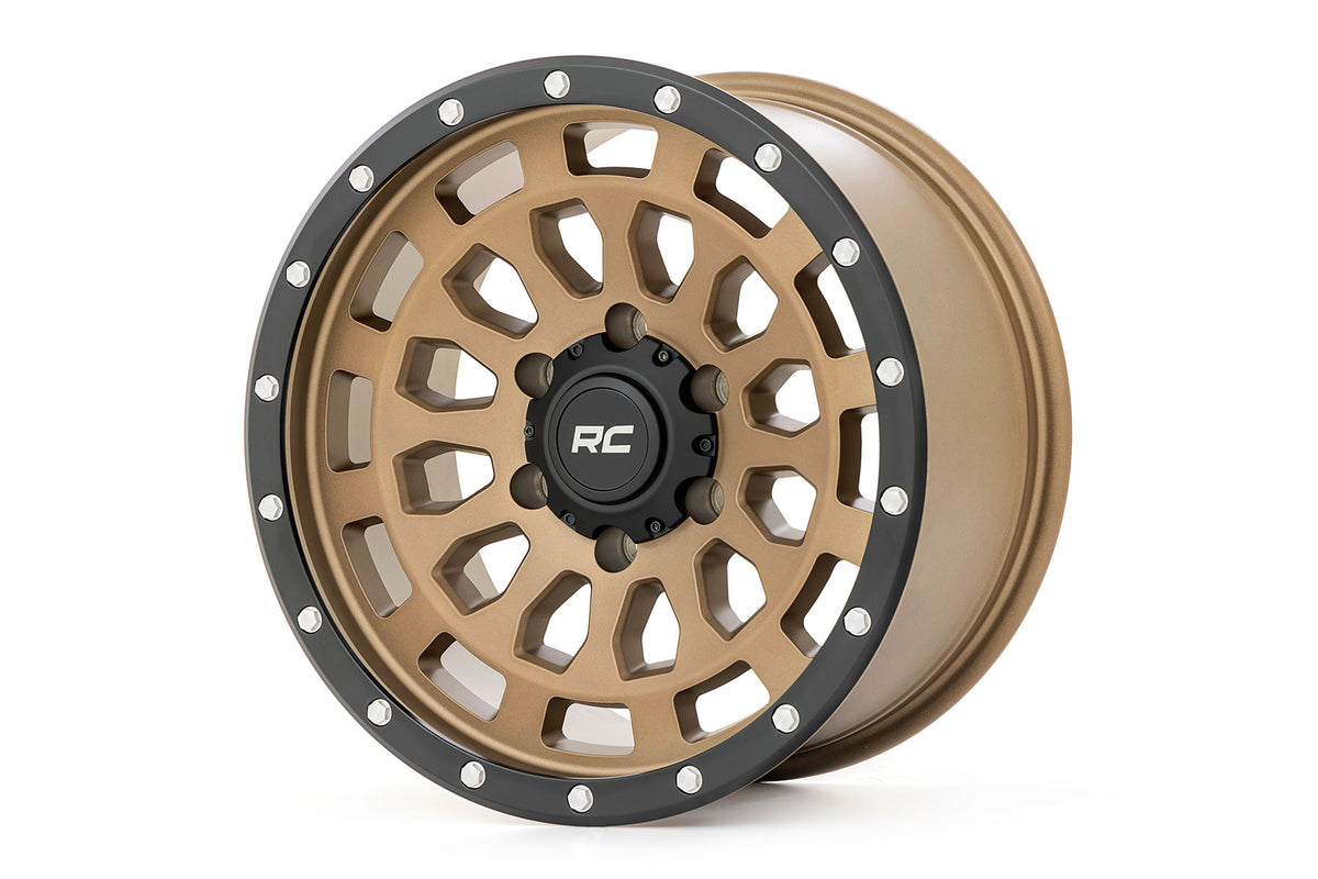 87 Series Wheel Simulated Beadlock Bronze/Black 17x8.5 Rough Country