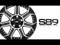 89 Series Wheel One-Piece Black Machined Gun Metal 20x10 5x5 -19mm Rough Country