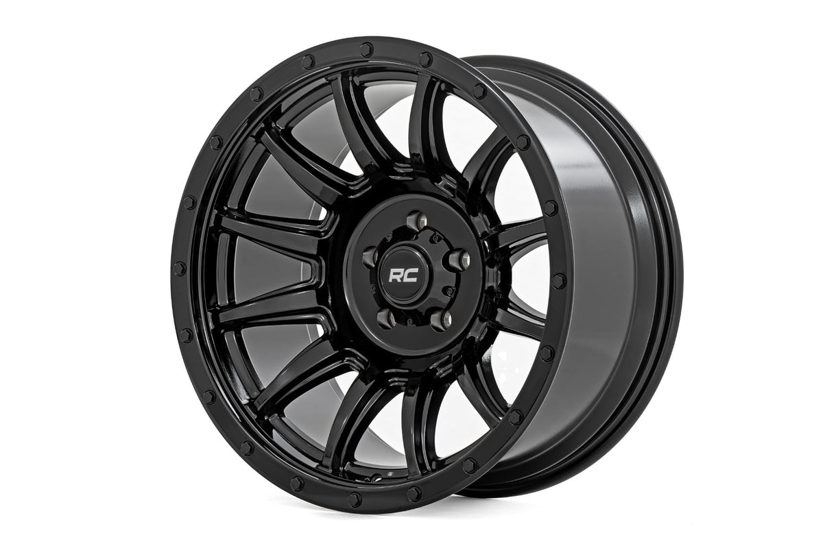 90 Series Wheel One-Piece Gloss Black 18x9 Rough Country