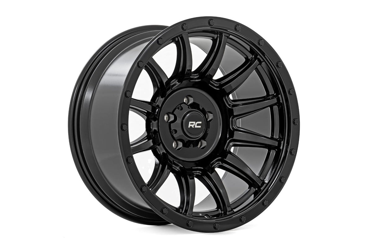 90 Series Wheel One-Piece Gloss Black 20x9 Rough Country