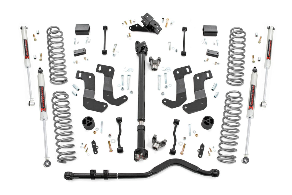 3.5 Inch Lift Kit C/A Drop Front D/S M1 Jeep Wrangler JL Rubicon (18-23) Rough Country