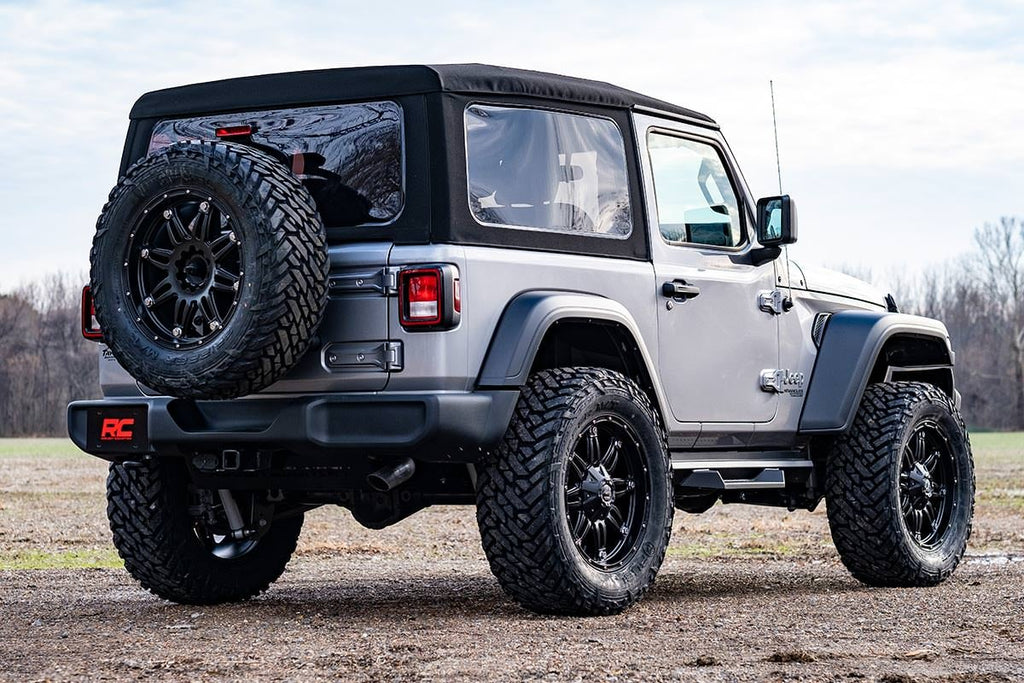 3.5 Inch Lift Kit C/A Drop Front D/S M1 Jeep Wrangler JL Rubicon (18-23) Rough Country