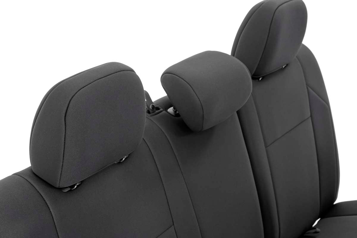 Seat Covers FR & RR Double Cab Toyota Tacoma 2WD/4WD (2016-2023) Rough Country