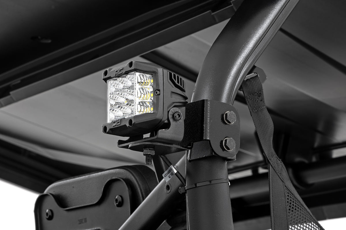 LED Light Kit Rear Mount 3 Inch Chrome Pair Wide Angle Segway 570 F Rough Country