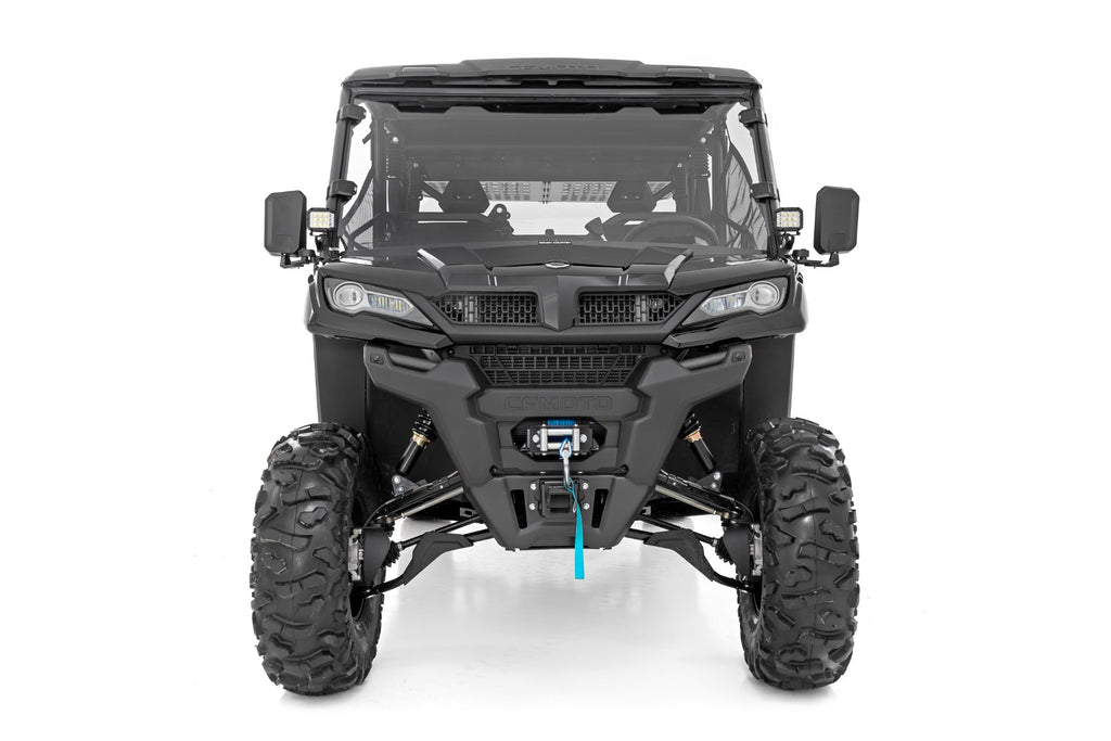 LED Light Kit Cage Mount 2 Inch Black Pair White DRL CFMOTO UFORCE 1000 Rough Country