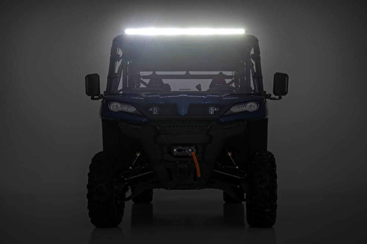 LED Light Kit Front Mount 50 Inch Black Single Row CFMOTO UFORCE 1000 Rough Country