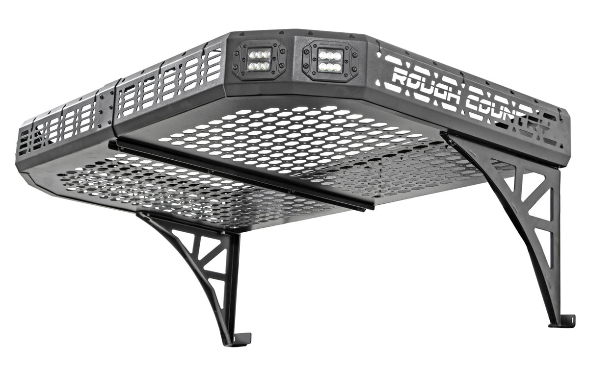 Cargo Rack Dual 2 Inch Black LED Pairs Flush Mount CFMOTO UFORCE 1000 Rough Country