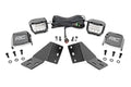 LED Light Kit Rear Mount 3 Inch Chrome Pair Wide Angle CFMOTO UFORCE U10 Pro Rough Country