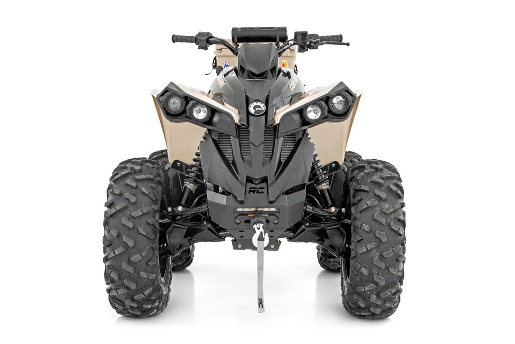 Winch Bumper 4500-Lb Winch Synthetic Rope Can-Am Renegade 1000/Renegade 500 Rough Country