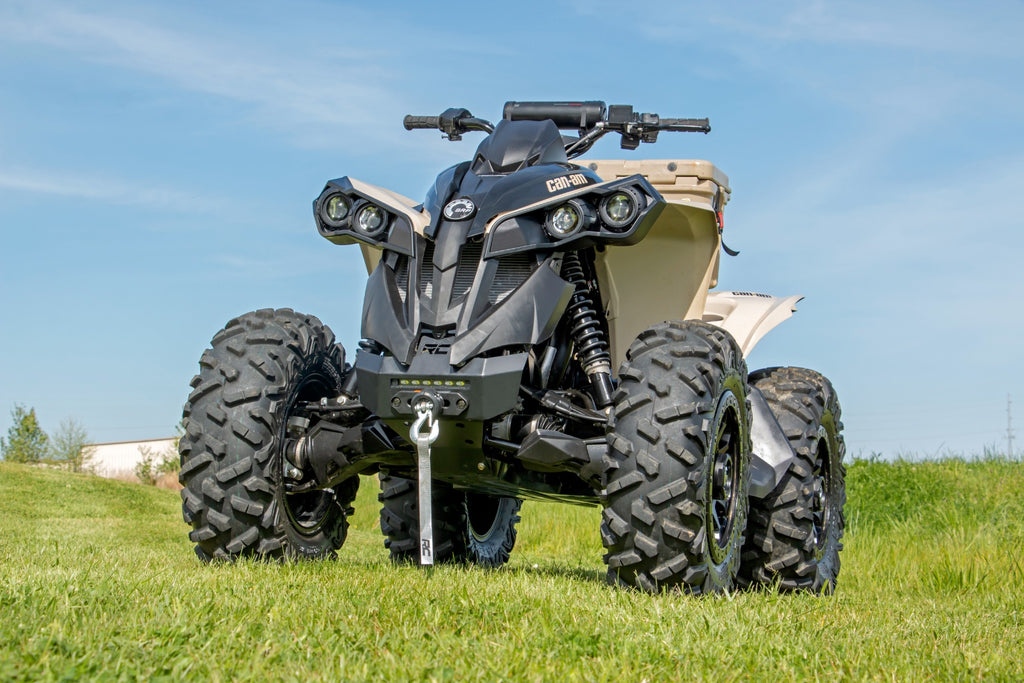 Winch Bumper 4500-Lb Winch Synthetic Rope Can-Am Renegade 1000/Renegade 500 Rough Country