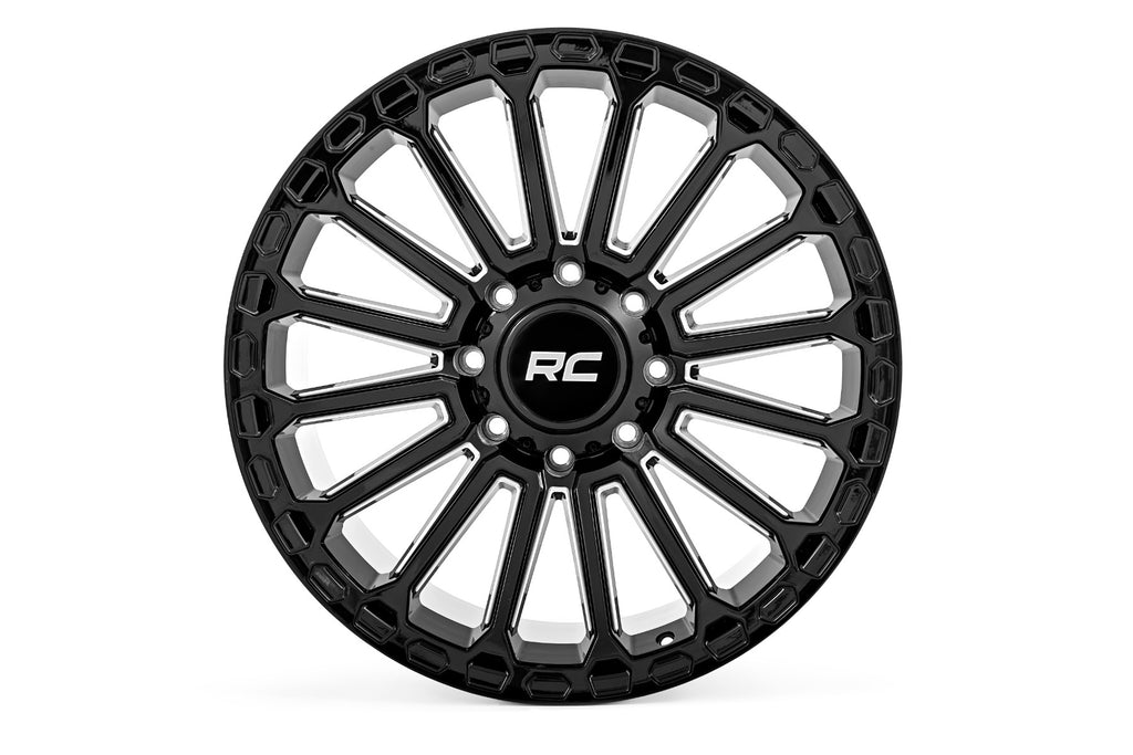 97 Series Wheel One-Piece Gloss Black 20x10 8x6.5 -19mm Rough Country