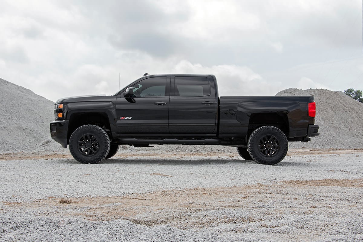 3.5 Inch Lift Kit Vertex w/ Overloads Red Silverado/Sierra 2500HD/3500HD (11-19) Rough Country