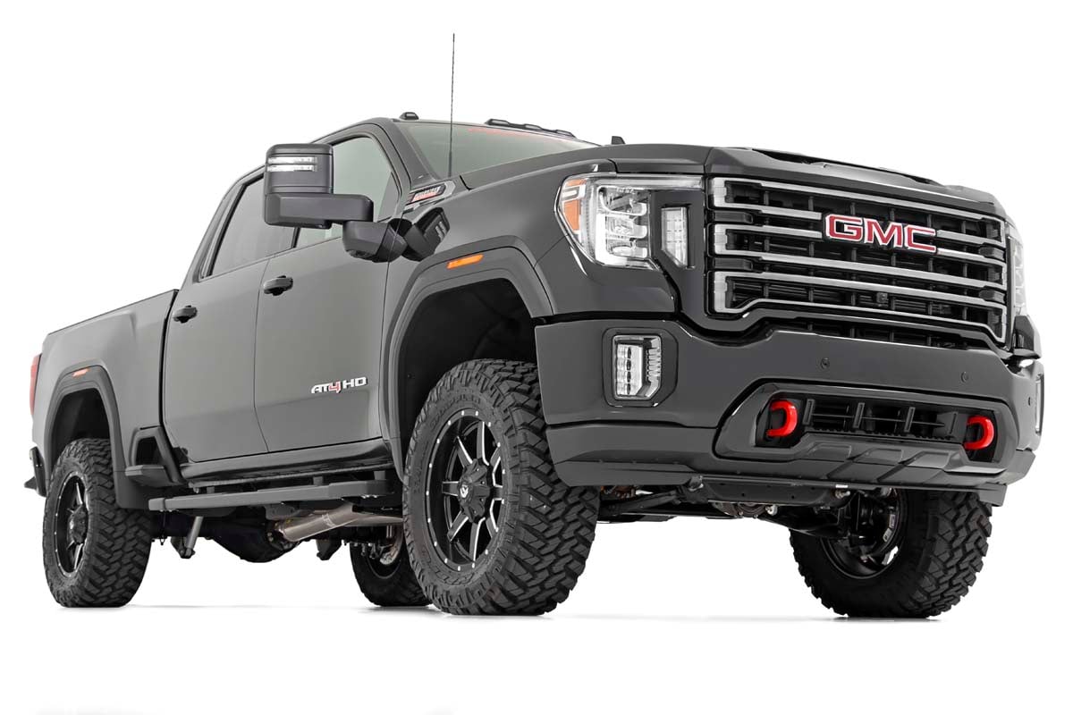 3 Inch Lift Kit Vertex w/ Overloads Red Silverado/Sierra 2500HD/3500HD (20-26) Rough Country