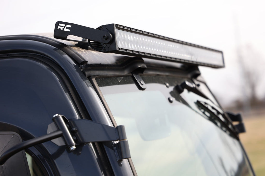 50 Inch Single Row LED Light Kit Black Series Front-Facing Kubota RTV-X900/RTV-X1100 Rough Country