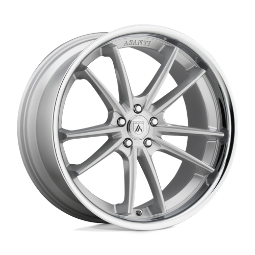 ABL23 22X9 5X4.5 BRUSH SLV CHR LIP 32MM