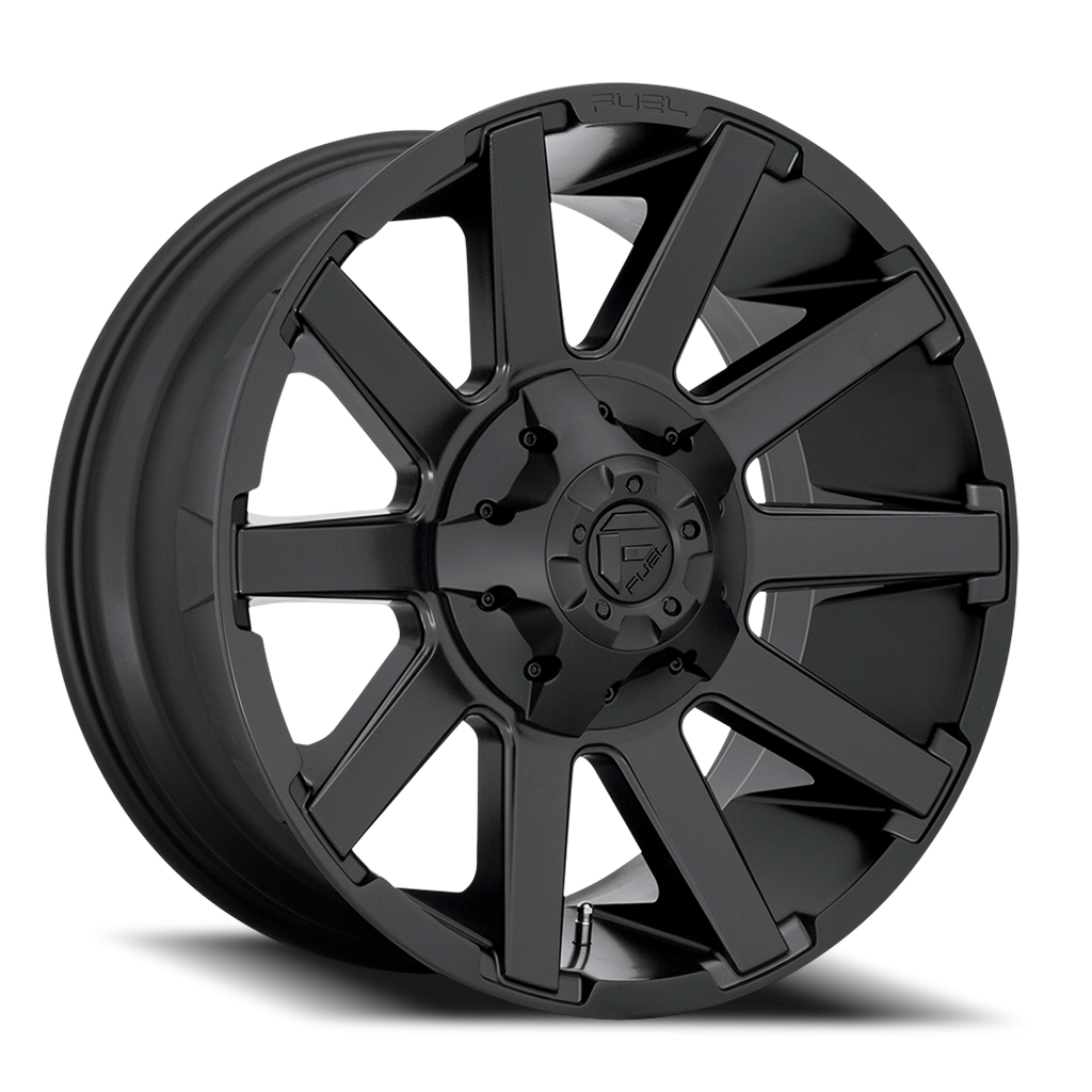 Aluminum Wheels 20X9 Contra D437 Matte Black Fuel Off Road Wheels