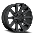 Aluminum Wheels 20X9 Contra D437 Matte Black Fuel Off Road Wheels