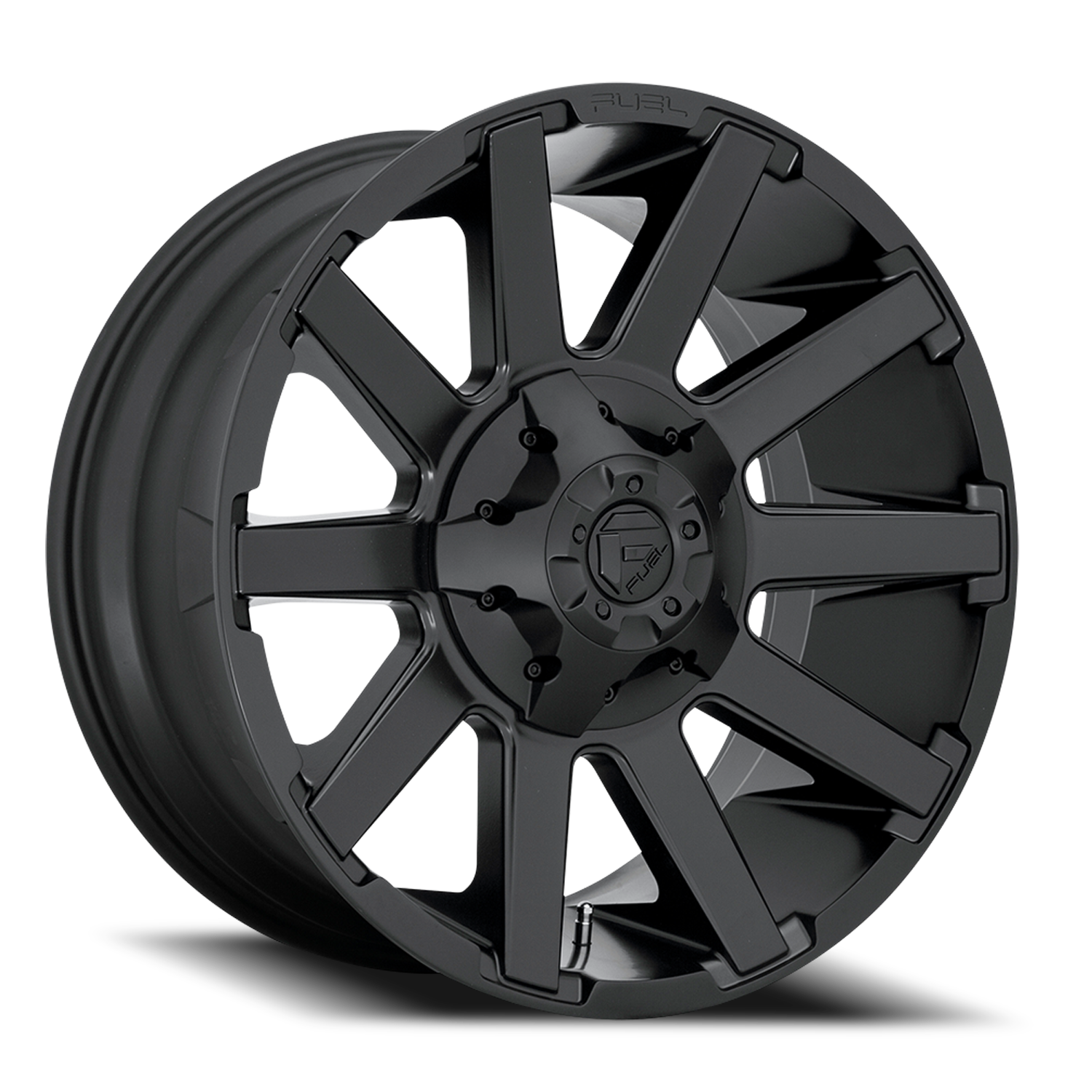 Aluminum Wheels 20X9 Contra D437 Matte Black Fuel Off Road Wheels