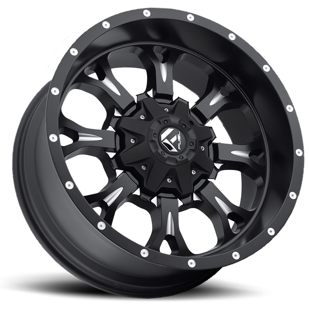 Aluminum Wheels 17X9 Krank D517 Matte Black/Milled Fuel Off Road Wheels