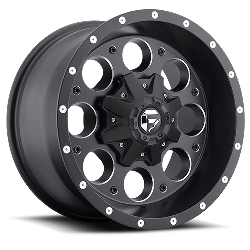 Aluminum Wheels 18X9 Revolver D525 Matte Black/Milled Fuel Off Road Wheels