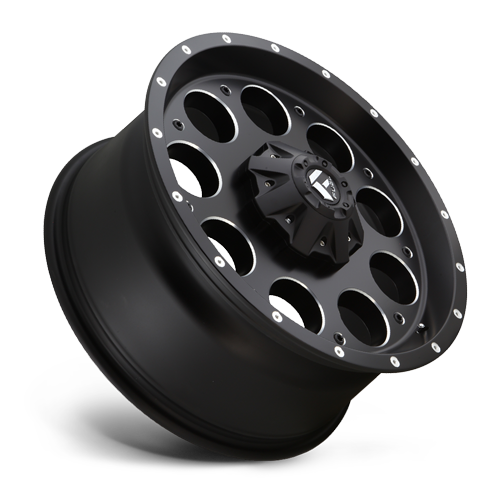 Aluminum Wheels 18X9 Revolver D525 Matte Black/Milled Fuel Off Road Wheels