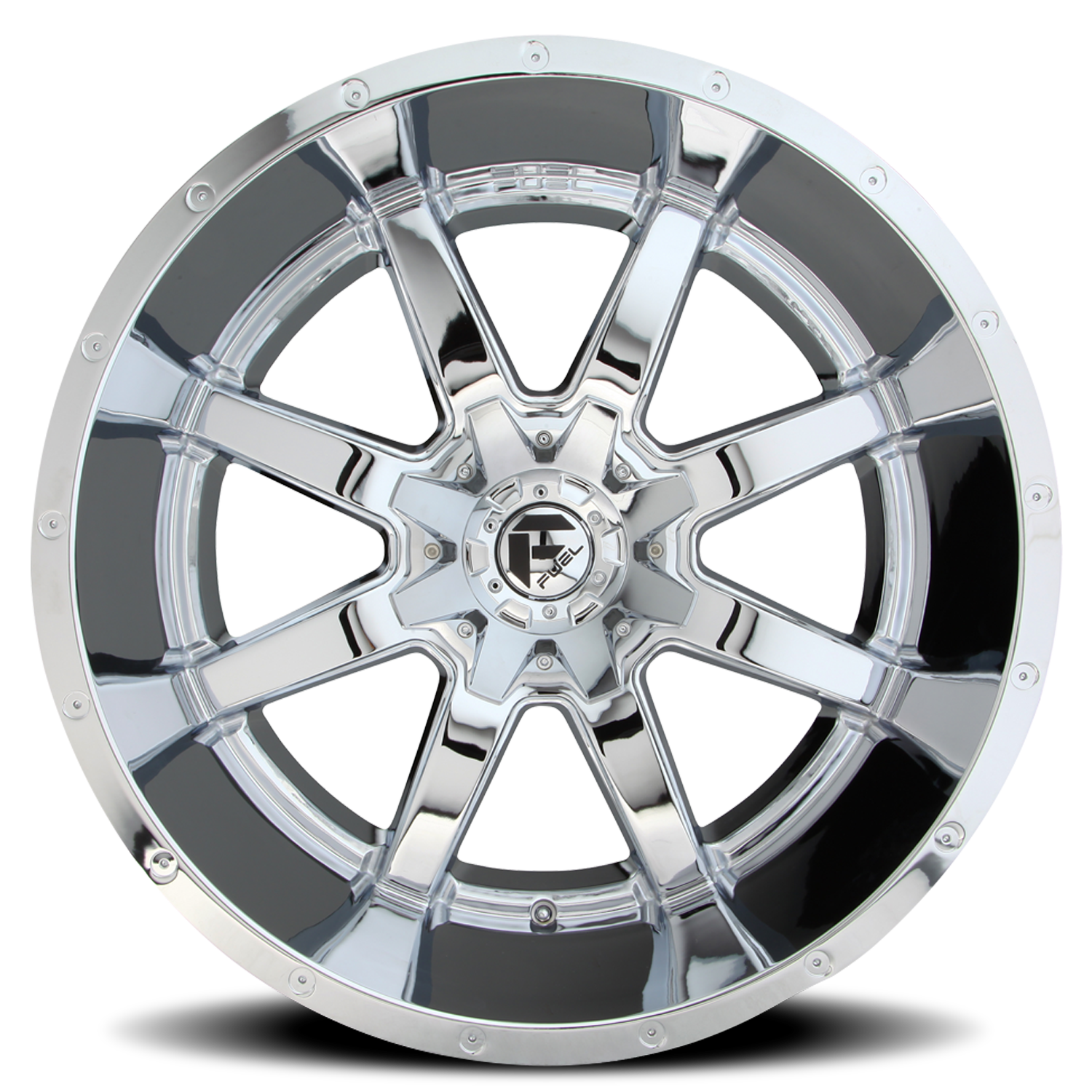 Aluminum Wheels 20X12 Maverick D536 Chrome Fuel Off Road Wheels