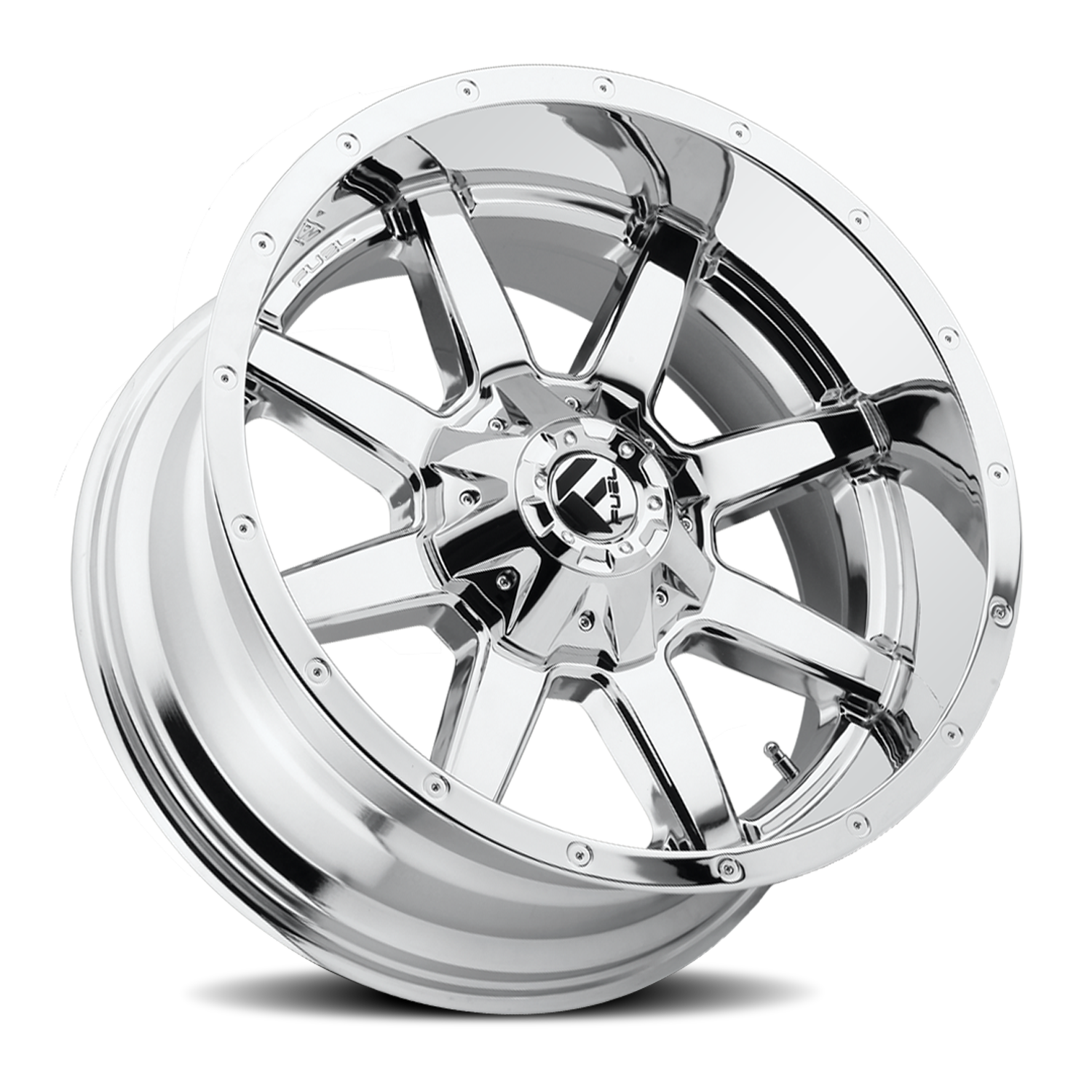 Aluminum Wheels 22X10 Maverick D536 Chrome Fuel Off Road Wheels