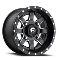 Aluminum Wheels 16X7 Maverick UTV D538 Matte Black Milled Fuel Off Road Wheels