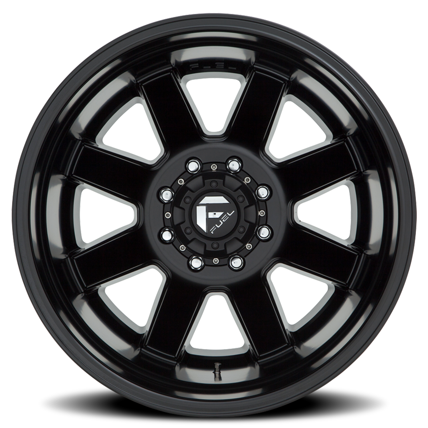Dually Wheels 17X6.5 Maverick Dually D538 Black Milled Fuel Off Road Wheels