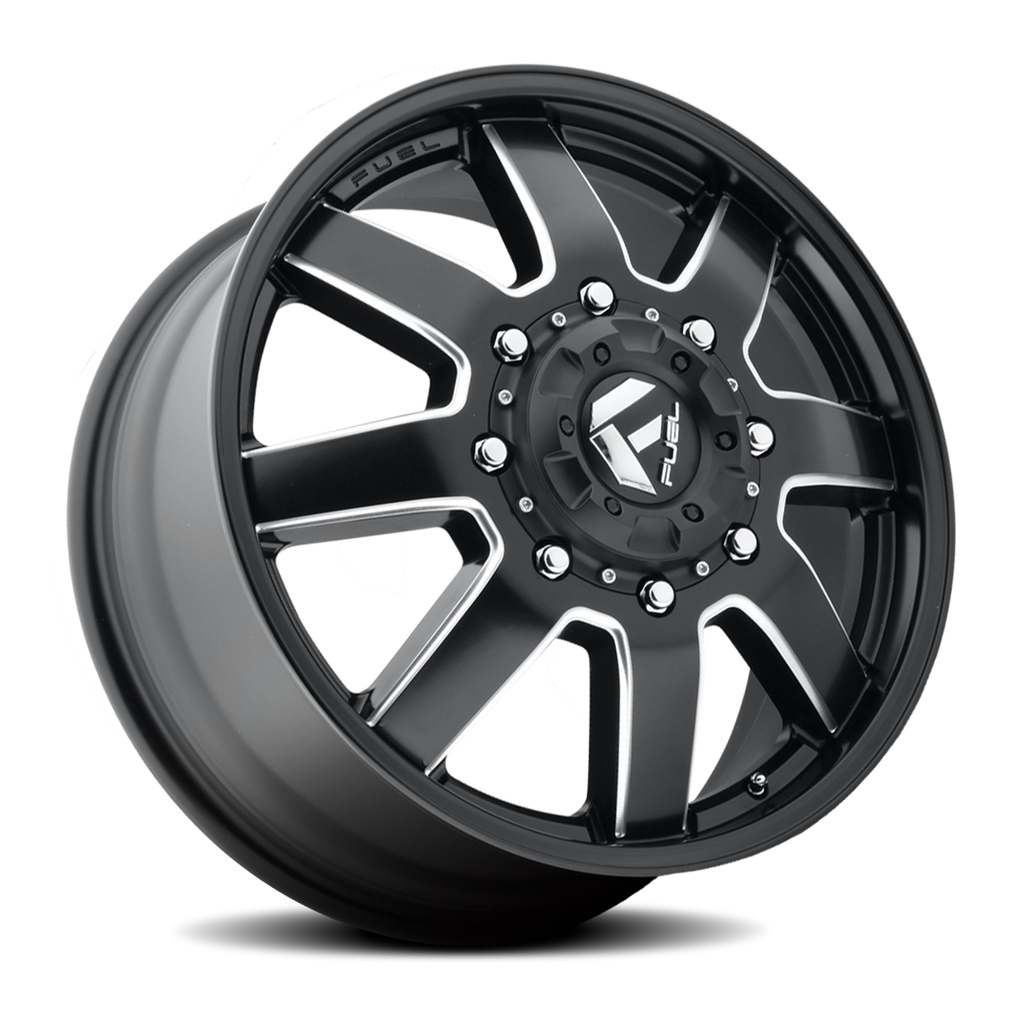 Dually Wheels 17X6.5 Maverick Dually D538 Black Milled Fuel Off Road Wheels