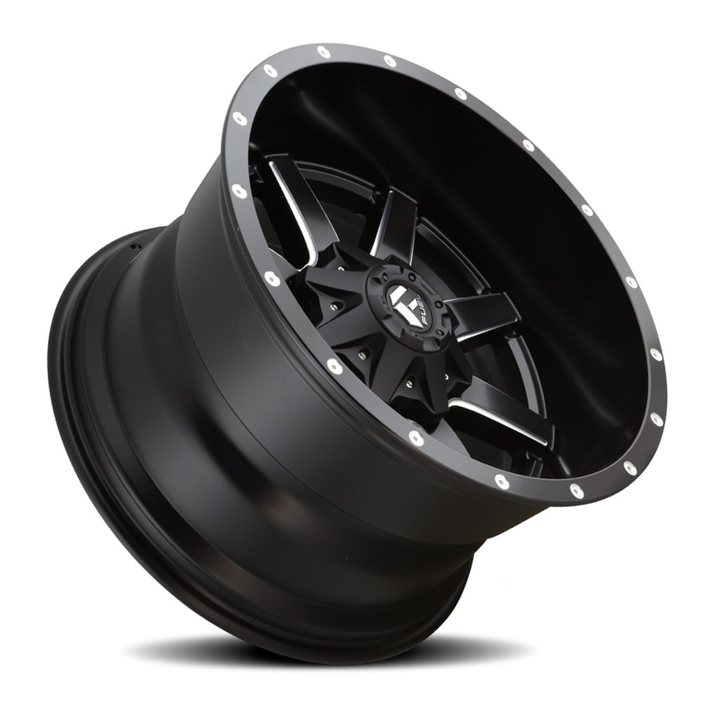 Aluminum Wheels 20X9 Maverick D538 Black/Milled Fuel Off Road Wheels