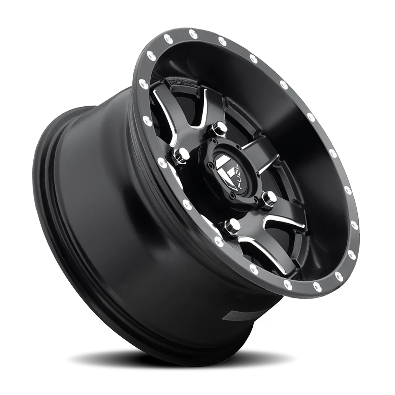 Aluminum Wheels 26X7 Maverick UTV D538 Matte Black Milled Fuel Off Road Wheels
